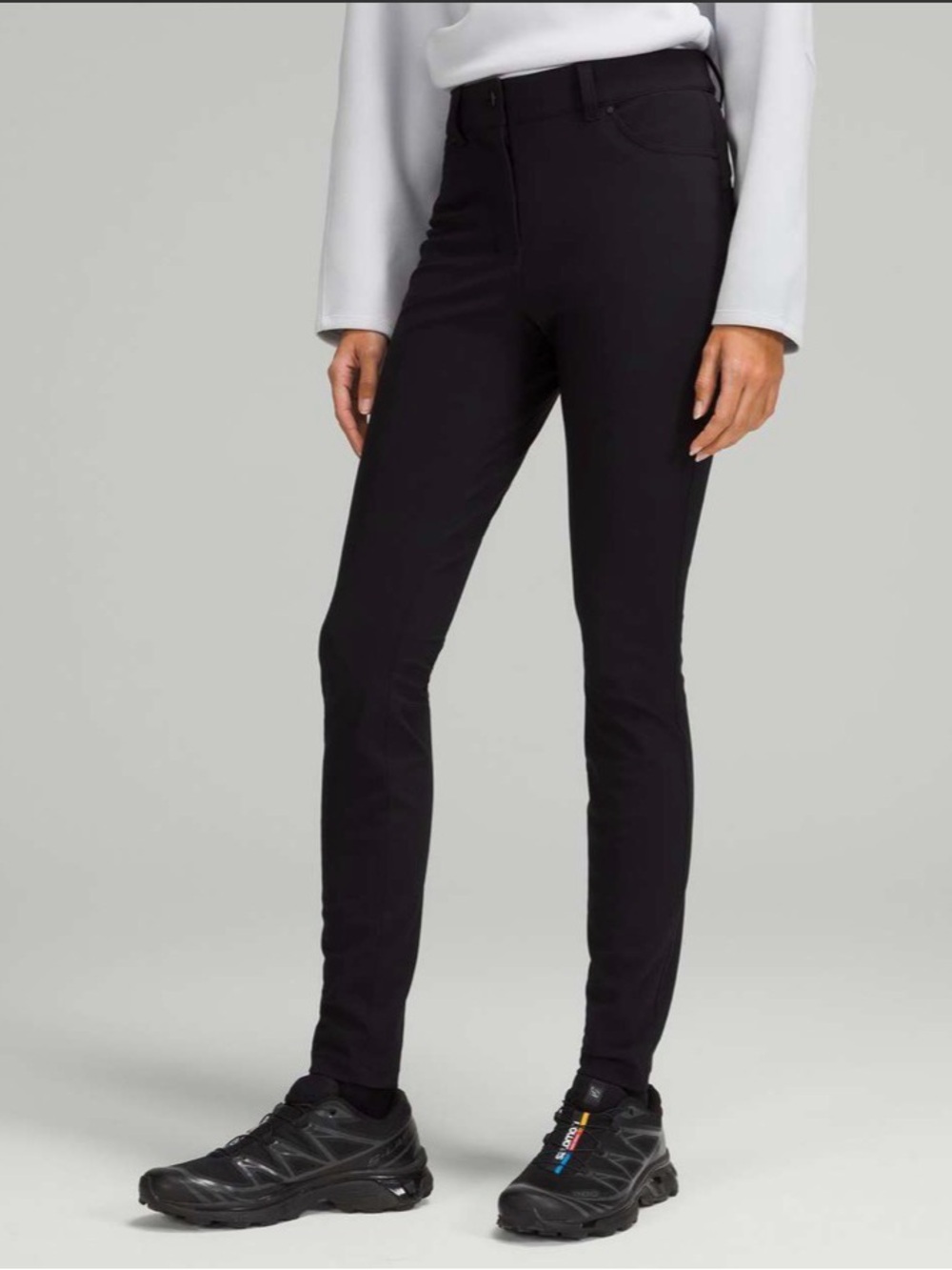 Lululemon Sz 31 City Sleek 5 Pocket 7/8 Black Pant